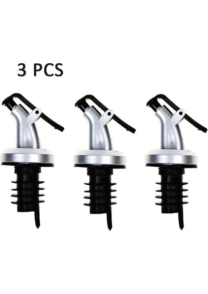 3 Adet Gümüş Stil Şişe Kapakları Sızdırmaz Şarap Dispenseri Aksesuarları Mutfak Aleti Yağ Şişesi Kapağı Şarap Alkol Dispenseri Şişesi Sıçrama Önleyici Yağ (Yurt Dışından) fiyatları