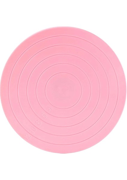 1c Tarzı Plastik Dıy Pişirme Malzemeleri Dekorasyon Çerçevesi Kek Pembe Dekorasyon Döner Tablası 14CM Çaplı Kek Döner Tablası (Yurt Dışından)