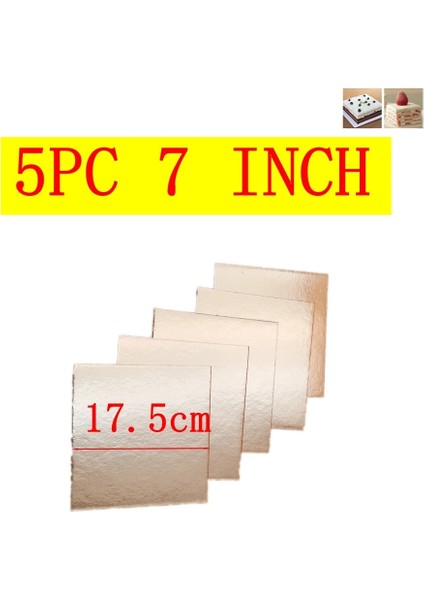 Ys-7 Tarzı Thickne-10 Inch Altın Kare Yuvarlak Kek Mat Kağıt Panoları Cupcake Doğum Günü Pastası Standı Karton Liner (Yurt Dışından)