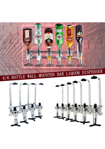 25ML Kafa Stili Şişe Likör Dispenseri Duvara Monte Kokteyl Çalkalayıcı Standı Şarap Bira Alkol Bar Içecek Dispenseri Kokteyl Alkol Bölücü (Yurt Dışından) modelleri