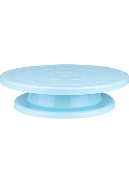 Mavi Stil Dıy Kek Pikap Pişirme Silikon Kalıp Pişirme Plakası Döner Yuvarlak Kek Dekorasyon Araçları Döner Masa Pasta Malzemeleri Standı (Yurt Dışından)