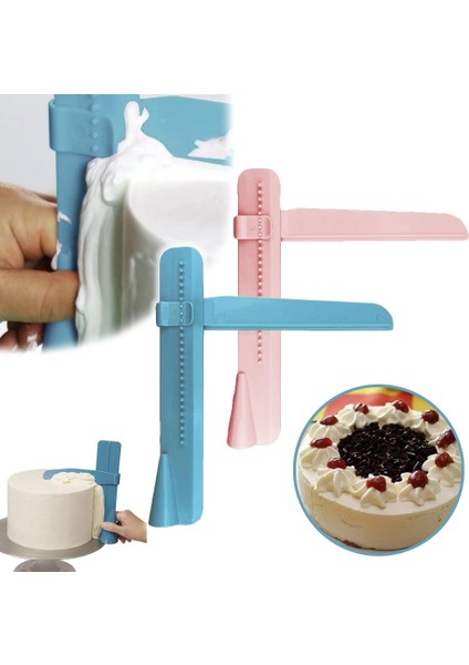 Pembe Tarzı 1 Adet Kek Kazıyıcı Pürüzsüz Set Ayarlanabilir Fondan Spatula Krem Kenar Kek Dekorasyon Araçları Dıy Bakeware Mutfak Aksesuarları (Yurt Dışından) fiyatları