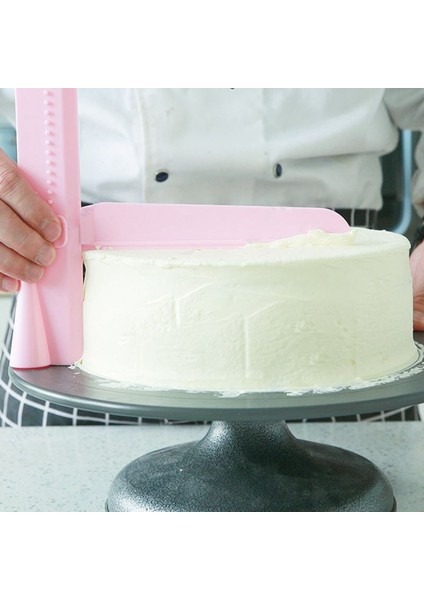 Pembe Tarzı 1 Adet Kek Kazıyıcı Pürüzsüz Set Ayarlanabilir Fondan Spatula Krem Kenar Kek Dekorasyon Araçları Dıy Bakeware Mutfak Aksesuarları (Yurt Dışından) modelleri