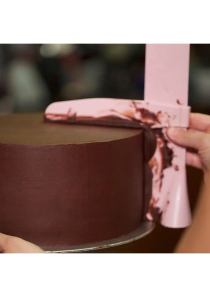Pembe Tarzı 1 Adet Kek Kazıyıcı Pürüzsüz Set Ayarlanabilir Fondan Spatula Krem Kenar Kek Dekorasyon Araçları Dıy Bakeware Mutfak Aksesuarları (Yurt Dışından) indirimleri
