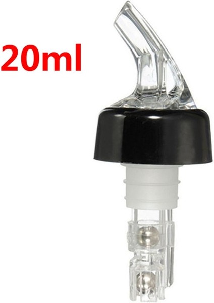 Siyah 20ML Tarzı ml Otomatik Ölçülü Şişe Dökücü Hızlı Atış Spirit Içecekler Şarap Kokteyl Dispenseri Barware Şarap Dökücü Bar Araçları (Yurt Dışından)