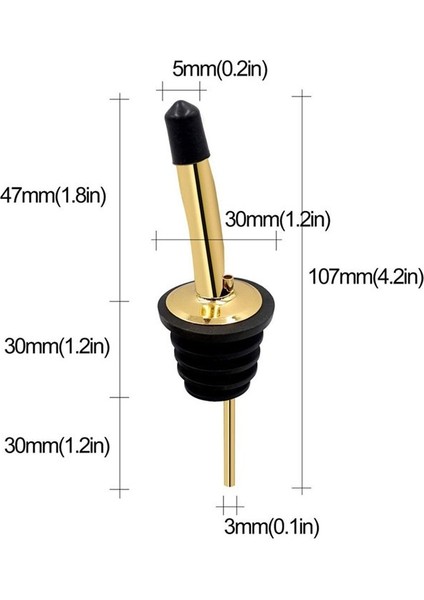 No.35 Tarzı Paslanmaz Çelik Şarap Dökücü Tıpa Şişe Zeytinyağı Şarap Dağıtıcı Viski Kokteyl Bar Aksesuarları Için Ağız Kolu (Yurt Dışından) fırsatları