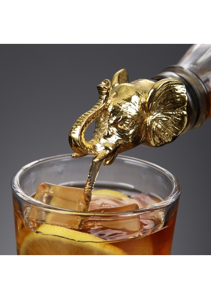No.16 Tarzı 1 Adet Şarap Dökücü Çinko Alaşım Geyik Elk Aslan Boğa Leopar Antilop Kafa Şarap Stoper Içecekler Bar Araçları Gece Kulübü Bar Aksesuarları (Yurt Dışından)