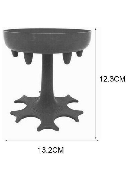 Gri Tarzı 6 Shot Cam Dispenser Tutucu Şarap Cam Raf Soğutucu Bira Içecek Dispenseri Shot Buddys Parti Hediyeleri Bar Aksesuarları (Yurt Dışından)