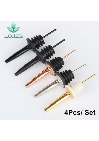 4 Adet Bakır Tarzı Paslanmaz Çelik Viski Likör Yağı Şarap Şişesi Dökücü Kapağı Bacalı Stoper Ağız Dağıtıcı Barmen Ev Barı Parti Aksesuarları (Yurt Dışından) fiyatları