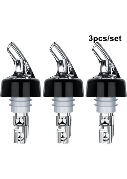 3 Adet Tarzı Sıcak Yeni 30ML Ölçülen Şişe Shot Stoper Pourer Dispenser Viski Şarap Likör Bar Ev Mutfak (Yurt Dışından)