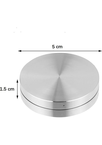 5x1.5cm Tarzı Yuvarlak Kek Pişirme Tepsisi Aks Döner Tabla Alüminyum Alaşımlı Döner Tepsi Standı Tabanı Kek Tabağı Döner Yuvarlak Mutfak Kek Dekorasyon Araçları (Yurt Dışından)