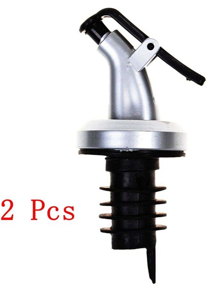 2 Adet Siyah Stil Zeytinyağı Püskürtücü Likör Dispenseri Abs Kilidi Şarap Dökücüler Flip Top Içecek Şarap Stoperi Sızdırmaz Meme Mutfak Aletleri (Yurt Dışından)