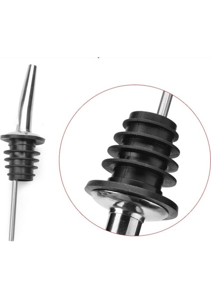 1 Adet Tarzı 1 Adet Şarap Şişesi Tıpası Paslanmaz Çelik Şarap Zeytinyağı Dökücü Dağıtıcı Bacalı Cam Şişe Dökücü Kapağı Bacalı Stoper Ağız (Yurt Dışından)