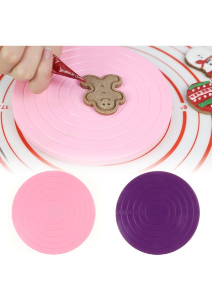 No.1 Tarzı 360 Derece 14CM Döner Döner Kek Pikap Mini Kek Kurabiye Dekorasyon Elegnt Elle Masa Kek Standı Kaymaz Taban (Yurt Dışından) fırsatları