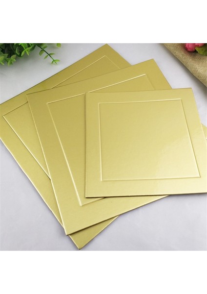 15X20CM Tarzı Yuvarlak Kare Mousse Kek Panoları Mat Gıda Sınıfı Kağıt Mutfak Pişirme Aksesuarları Altın Yeni Yıl Düğün Pastası Tepsi Tepsisi (Yurt Dışından) modelleri