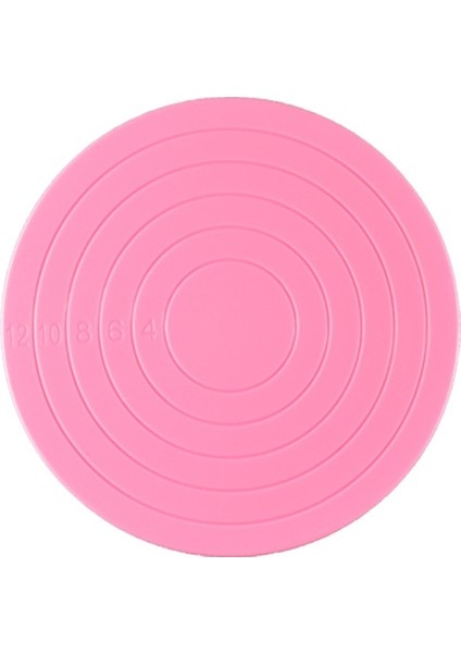 Pembe Tarzı Yuvarlak 360 Derece 14CM Mini Döner Döner Kek Döner Tabla Kek Kurabiye Dekorasyon Elegnt Elle Masa Kek Standı Kaymaz Taban (Yurt Dışından)