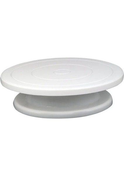 Mavi Stil Yeni Plastik Kek Standı Döner Tabla Döner Raf Hamur Bıçağı Dekorasyon Pürüzsüz Kremalı Kek Plakası Döner Tabla Dıy Pişirme Aracı (Yurt Dışından) fırsatları