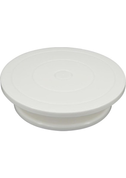 Beyaz Stil Yuvarlak Kek Döner Tabla Mutfak Dıy Tava Pişirme Araçları Pişirme Kalıbı Yuvarlak Kek Dekorasyon Araçları Kaymaz Döner Tabla Kek Standı Forma De Bolo (Yurt Dışından)