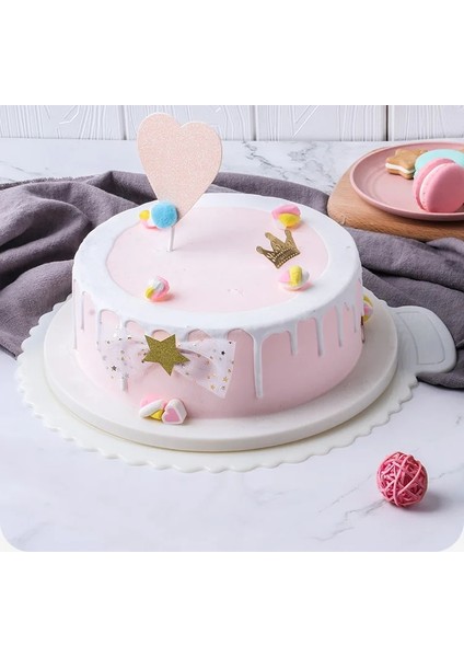 4in 5 Adet Tarzı Inç Yeniden Kullanılabilir Yuvarlak Mus Kek Panoları Ev Düğün Doğum Günü Partisi Için Plastik Kek Tabanı Cupcake Tatlı Tepsisi (Yurt Dışından) modelleri