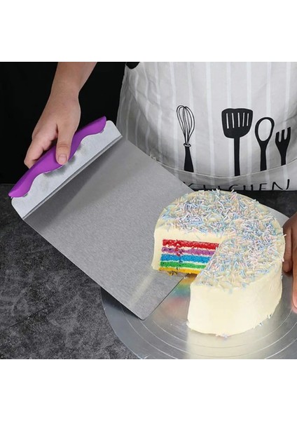 Kırmızı Stil Kek Transfer Küreği 2 Renk Pasta Hareketli Spatula Yapışmaz Parlatma Yüzeyi Kek Transfer Tepsisi Hareketli Plaka Küreği (Yurt Dışından) fırsatları
