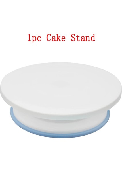 COOK002 Stili Kek Standı Döner Tabla Döner Taban Kek Plastik Hamur Bıçağı Dekorasyon 10 Inç Kremalı Kek Stand Seti Kek Döner Döner Tabla Aracı (Yurt Dışından)