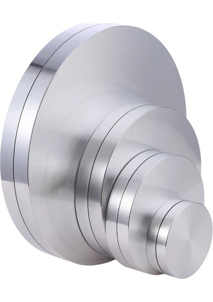 Gümüş 6cm Tarzı Yuvarlak Ake Pan Ekseni Döner Tabla Alüminyum Alaşımlı Döner Tepsi Tabanı Rotor Tabanı Alüminyum Rulmanlı Kek Döner Tabla (Yurt Dışından)