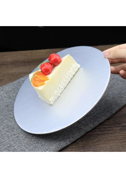 25 cm Tarzı Yuvarlak Kek Daire Karton Kek Varilleri Kek Taban Plakası Pano Döner Tabla Tiramisu Mousse Kek Cheesecake Snack Altın Gümüş (Yurt Dışından) modelleri