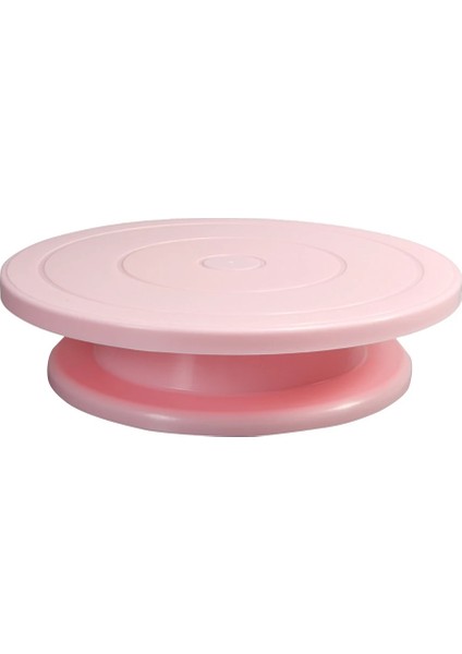 Pembe Tarzı 10 Inç Kek Döner Döner Kaymaz Yuvarlak Kek Standı Araçları Kek Döner Tabla Mutfak Dıy Pan Pişirme Kek Standı Seti (Yurt Dışından)