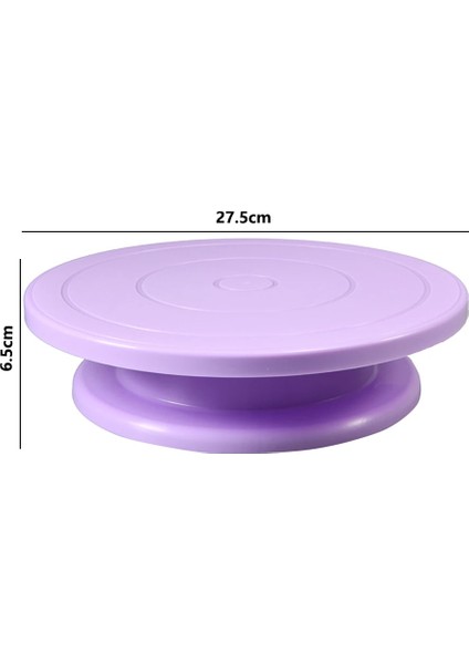 Pembe Tarzı 10 Inç Kek Döner Döner Kaymaz Yuvarlak Kek Standı Araçları Kek Döner Tabla Mutfak Dıy Pan Pişirme Kek Standı Seti (Yurt Dışından)
