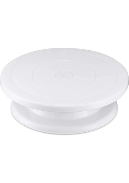Mavi Stil 28CM Pasta Döner Tabla Plastik Kek Döner Tabla Kaymaz Yuvarlak Kek Pikaplar Standı Kek Dekorasyon Pişirme Araçları (Yurt Dışından)