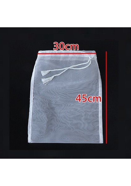 30X45CM Tarzı 300 Ağ 48 Mikron Somun Süt Torbası Yeniden Kullanılabilir Badem Sütü Torbası Süzgeç Ince Örgü Naylon Tülbent Cold Brew Kahve Su Filtresi Skimer Skimmer (Yurt Dışından)