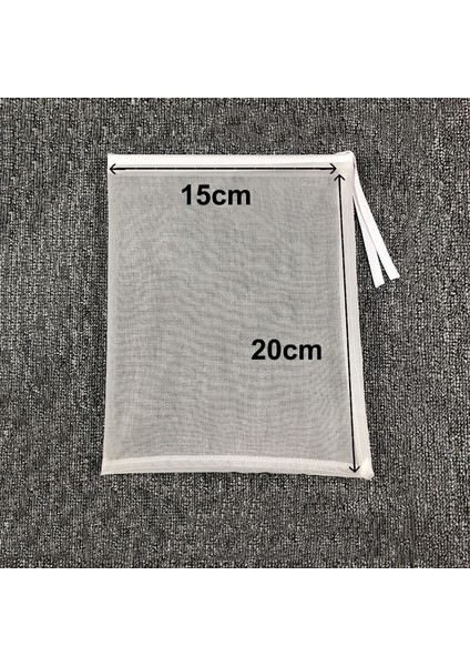 15X20CM Tarzı 100 Ağ Wıhostar Gıda Sınıfı Naylon Filtre Torbası Yeniden Kullanılabilir Somun Süt Torbası Çay Bira Süt Kahve Yağı Filtrasyon Süzgeci (Yurt Dışından)