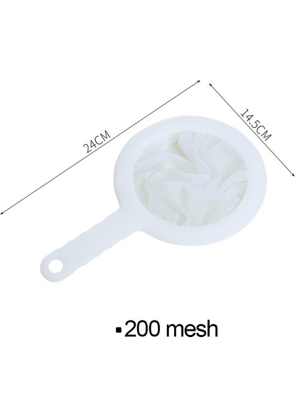 200 Örgü Stili Mesh Ultra-Ince Örgü Süzgeç Mutfak Gıda Yeniden Kullanılabilir Naylon Filtre Torbaları Süzgeç Soya Sütü Kahve Sütü Için Uygun (Yurt Dışından)