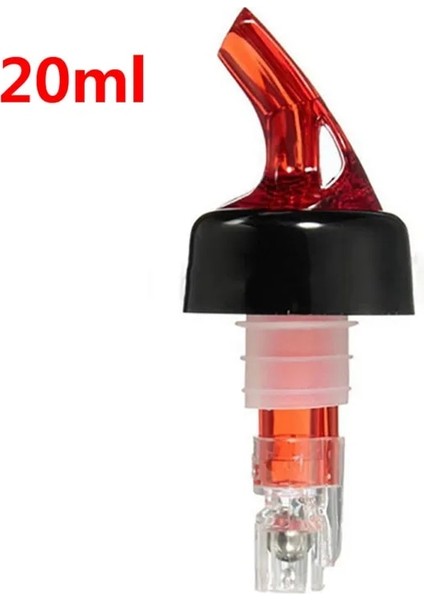 Kırmızı 20ML Tarzı ml Otomatik Ölçülü Şişe Dökücü Hızlı Atış Spirit Içecekler Şarap Kokteyl Dispenseri Barware Şarap Dökücü Bar Araçları (Yurt Dışından)