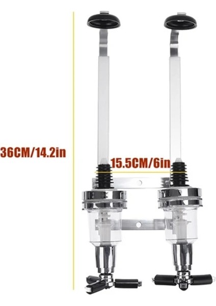 1 Şişe Stili -Şişe Içecek Likör Dispenseri Standı Içecekler Alkollü Parti Bar Paslanmaz Çelik Duvara Montaj Alkol Dispenseri Drinkware Seti (Yurt Dışından) modelleri