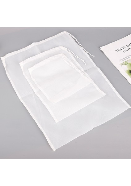 15X20-100 Ağ Stili 20 Adet Somun Süt Torbası Çok Boyutlu Gıda Sınıfı Yeniden Kullanılabilir Naylon Soya Sütü Filtre Torbaları Gıda Süzgeci Ince Örgü Brew Kahve Filtre Torbası (Yurt Dışından) fiyatları