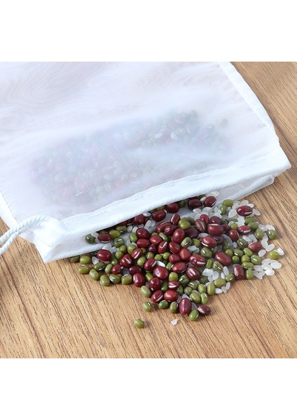 20X30CM Tarzı 100MESH 150MIKRON Mikron Somun Süt Torbası Yeniden Kullanılabilir Örgü Filtre Net Kahve Çay Meyve Suyu Şarap Gıda Sınıfı Naylon Filtre Torbaları Mutfak Filtreleri (Yurt Dışından)