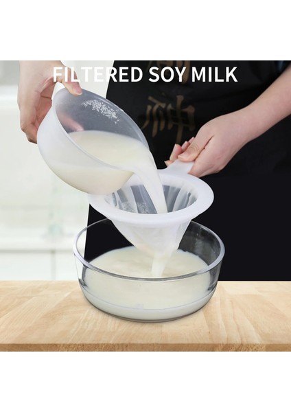 200 Örgü Stili Mutfak Ince Örgü Süzgeç Yeniden Kullanılabilir Naylon Örgü Filtre Bal Soya Sütü Kahve Yoğurt Suyu Için Süper Ince Süzgeç (Yurt Dışından)