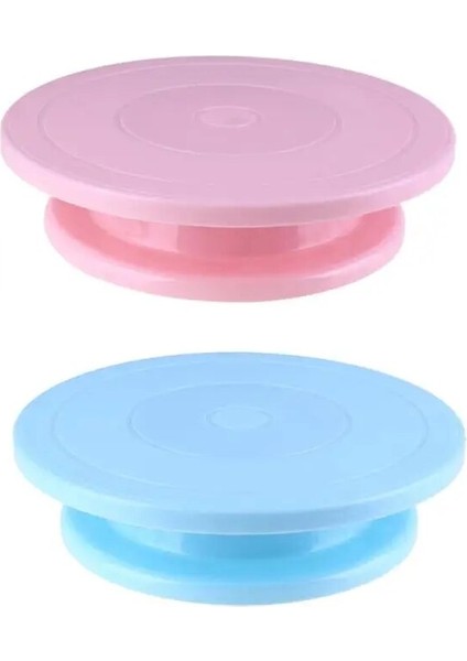 14CM Platform Stili Plastik Kek Tabağı Döner Döner Kaymaz Yuvarlak Kek Standı Kek Dekorasyon Döner Tabla Mutfak Dıy Tava Pişirme Aracı (Yurt Dışından)