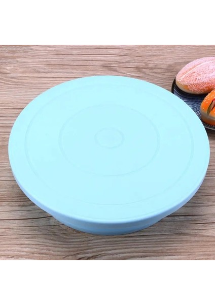 14CM Platform Stili Plastik Kek Tabağı Döner Döner Kaymaz Yuvarlak Kek Standı Kek Dekorasyon Döner Tabla Mutfak Dıy Tava Pişirme Aracı (Yurt Dışından)