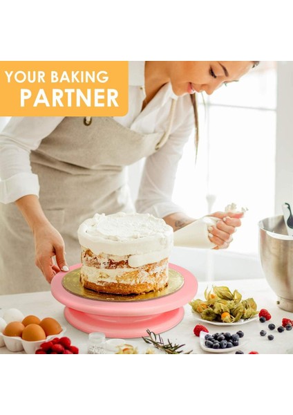 Mavi Stil Dıy Kek Pikap Pişirme Kalıbı Kek Tabağı Dönen Yuvarlak Kek Dekorasyon Araçları Döner Tabla Pasta Malzemeleri Pişirme Aksesuarları (Yurt Dışından) fırsatları