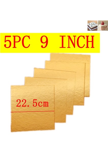 Js-9 Stili Thickne-10 Inch Altın Kare Yuvarlak Kek Mat Kağıt Panoları Cupcake Doğum Günü Pastası Standı Karton Liner (Yurt Dışından)