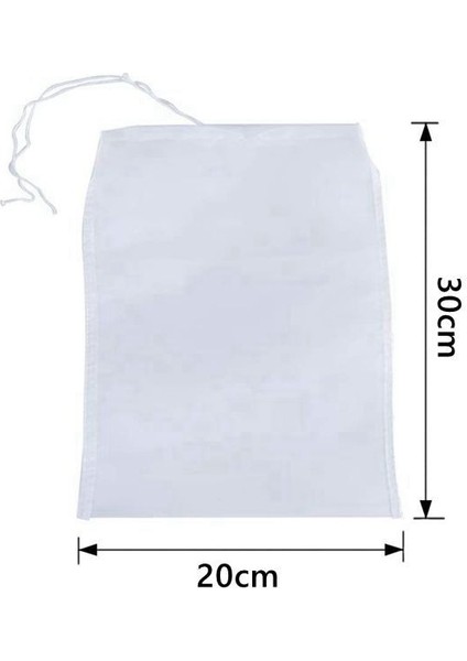 20X30CM Tarzı 300MESH-48MIKRON Yeniden Kullanılabilir Somun Süt Torbası Örgü Ipli Gıda Süzgeç Torbası Büyük Naylon Filtre Torbaları Mikron Yoğurt Peynir Kahve Bira Bira Torbası (Yurt Dışından)