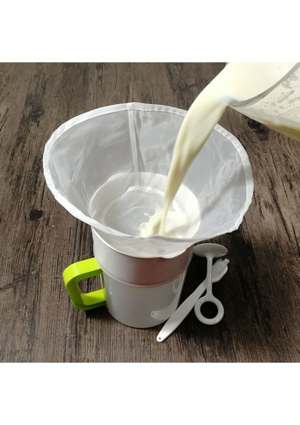 BOYUT-20X11X10CM Stili 120 Ağ Naylon Filtre Soya Sütü Meyve ve Sebze Suyu Şarap Filtresi Gazlı Bez Ultra Ince Yüksek Yoğunluklu Naylon Filtre Torbası 1 Adet (Yurt Dışından)