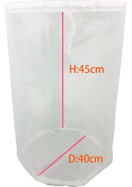 D40CM H45CM Stili 8 Boyutları Ev Bira Bira Şarap Filtre Torbası Çay Kuruyemiş Meyve Suyu Süt Naylon Net Filtre Torbası Net Filtre Yeniden Kullanılabilir Çay Kahve Araçları (Yurt Dışından)