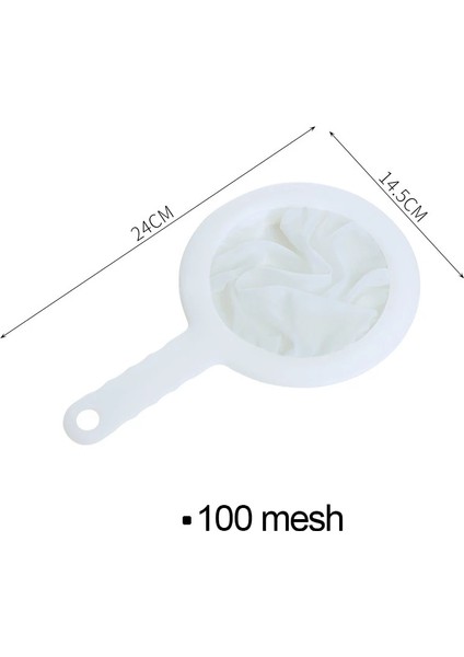 100 Örgü Stili Mesh Yeniden Kullanılabilir Naylon Ultra Ince Filtre Örgü Süzgeç Kaşık Soya Sütü Suyu Kahve Filtresi Mutfak Kevgir Aracı (Yurt Dışından)
