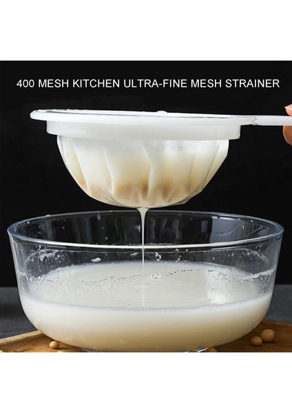 400 Örgü Stili S Beden 400 Örgü Mutfak Ultra-Ince Örgü Süzgeç Mutfak Naylon Örgü Filtre Kaşığı Soya Sütü Kahve Suyu Isıya Dayanıklı Mutfak Aracı (Yurt Dışından)