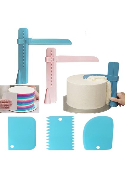3 Adet Mor Tarzı Yeni Ayarlanabilir Kek Kazıyıcı Fondan Spatula Kek Kenarı Pürüzsüz Krem Dekorasyon Dıy Bakeware Sofra Mutfak Kek Aracı (Yurt Dışından) indirimleri