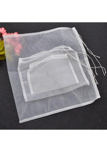 Resim Stili Olarak 30X28CM Somun Süt Torbası Yeniden Kullanılabilir Badem Sütü Torbası Süzgeç Ince Örgü Naylon Tülbent Cold Brew Kahve Filte Mesh (Yurt Dışından)
