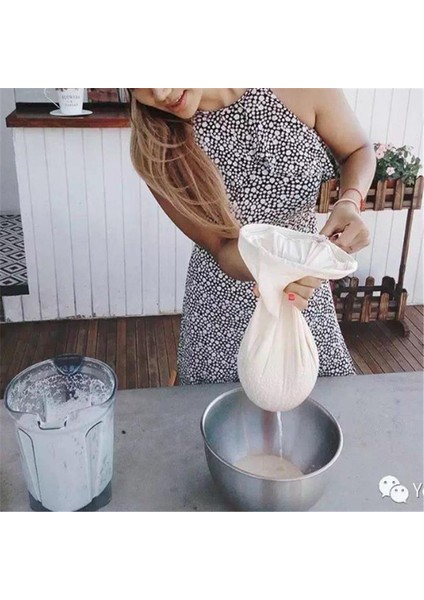 Resim Stili Olarak 30X28CM Somun Süt Torbası Yeniden Kullanılabilir Badem Sütü Torbası Süzgeç Ince Örgü Naylon Tülbent Cold Brew Kahve Filte Mesh (Yurt Dışından)